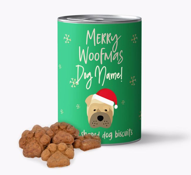 Personalised 'Merry Woofmas' Biscuits